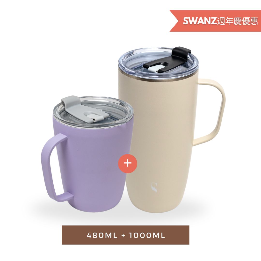 Revo 淨瓷馬克杯套裝 (480ml + 1000ml)